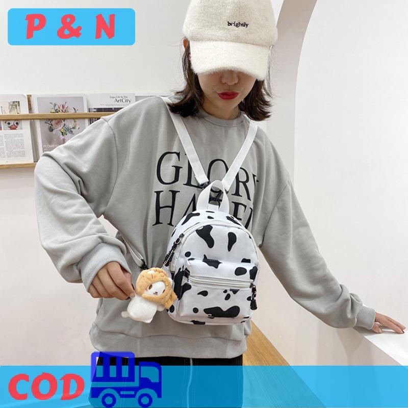 P&N 1PC mini của phụ nữ Ba Lô Nylon Nữ Túi động vật in ấn nhỏ Feminina Ba lô túi đi học cho cô gái tuổi teen ba lô