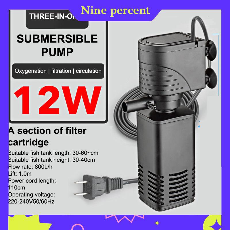 Nine percent Nhựa 3 Trong 1 Fish Tank Lọc Lọc Tăng Oxy Không Khí Aquarium Lọc Với Bên Trong Miếng Bọt Biển 4 6 12 20 30W - 4