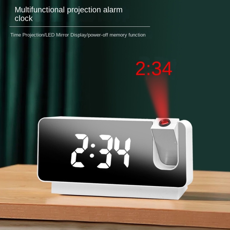 Hiện Đại Đơn Giản báo thức chiếu C LED màn hình lớn Kỹ Thuật Số Im Lặng Điện Tử C Máy Tính Để Bàn Phích cắm USB Trong Sáng Bàn C