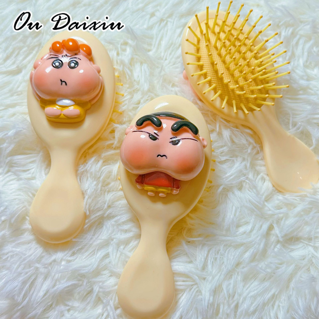 OUDAIXIU แปรงผมทรงสี่เหลี่ยมลายการ์ตูนฟองน้ำชินจังพกพาสะดวก ราคา 9 บาท*ส่งฟรี