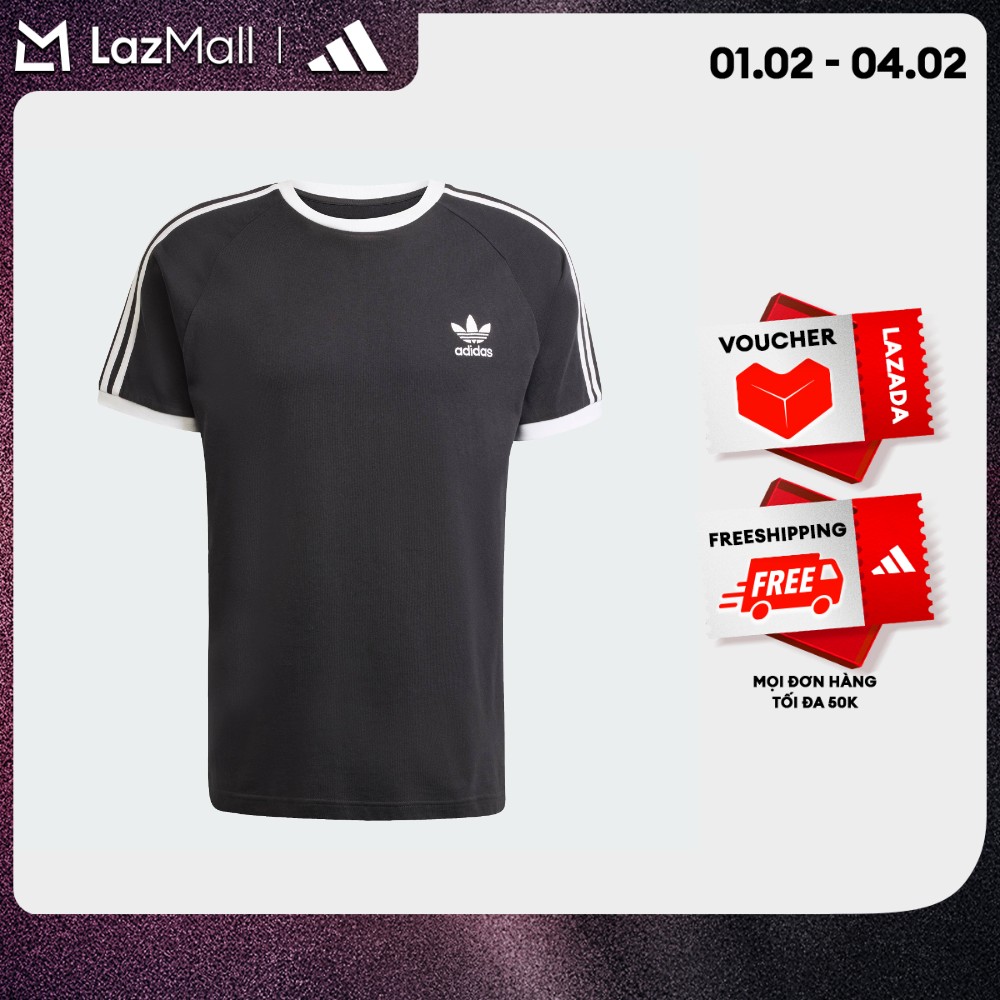 adidas Phong cách sống Áo Thun 3 Sọc Adicolor Classics Nam Đen IA4845