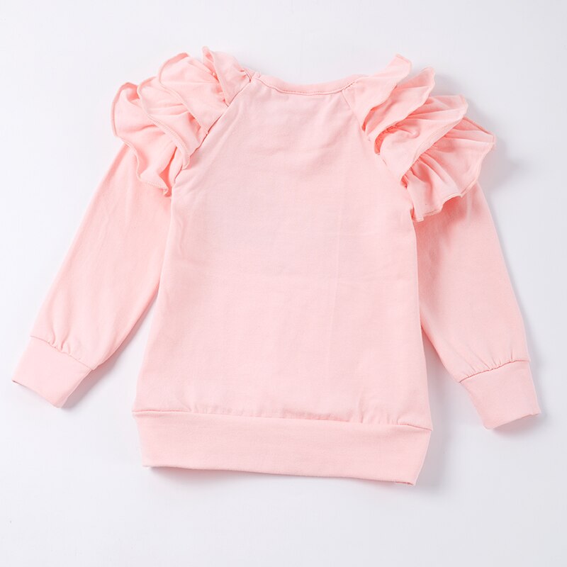 Girlymax Valentine's day Spring Long Sleeve Outfits Baby Girls Cotton Embroidery Bee Navy Pink T-shirt Boutique Kids Clothing