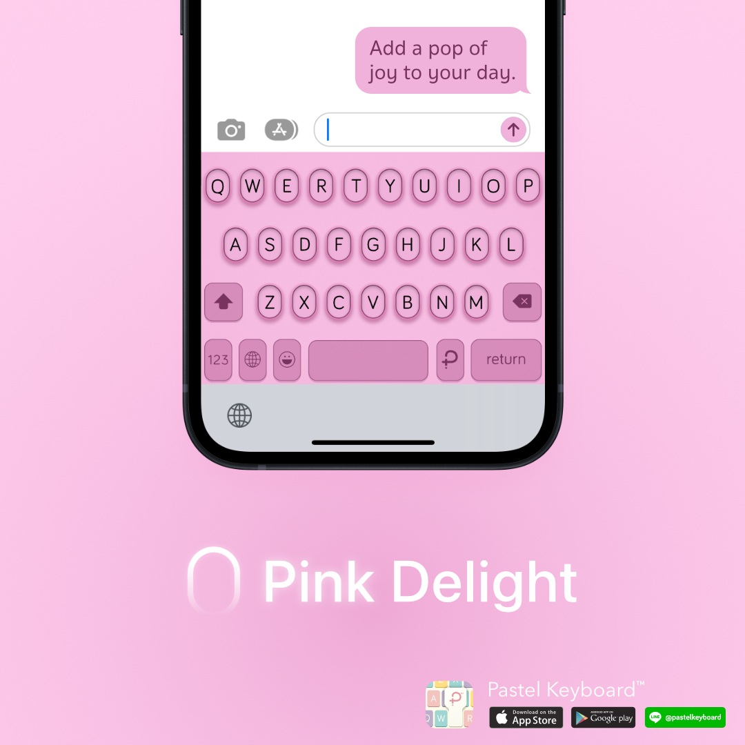 บัตรกำนัลดิจิทัล อีเวาเชอร์ส่วนลดสินค้า Pastel Keyboard ธีมแป้นพิมพ์ Pink Delight⎮ (E-Voucher) สำหรับแอปแป้นพิมพ์สีพาสเทล ราคา 69 บาท*ส่งฟรี