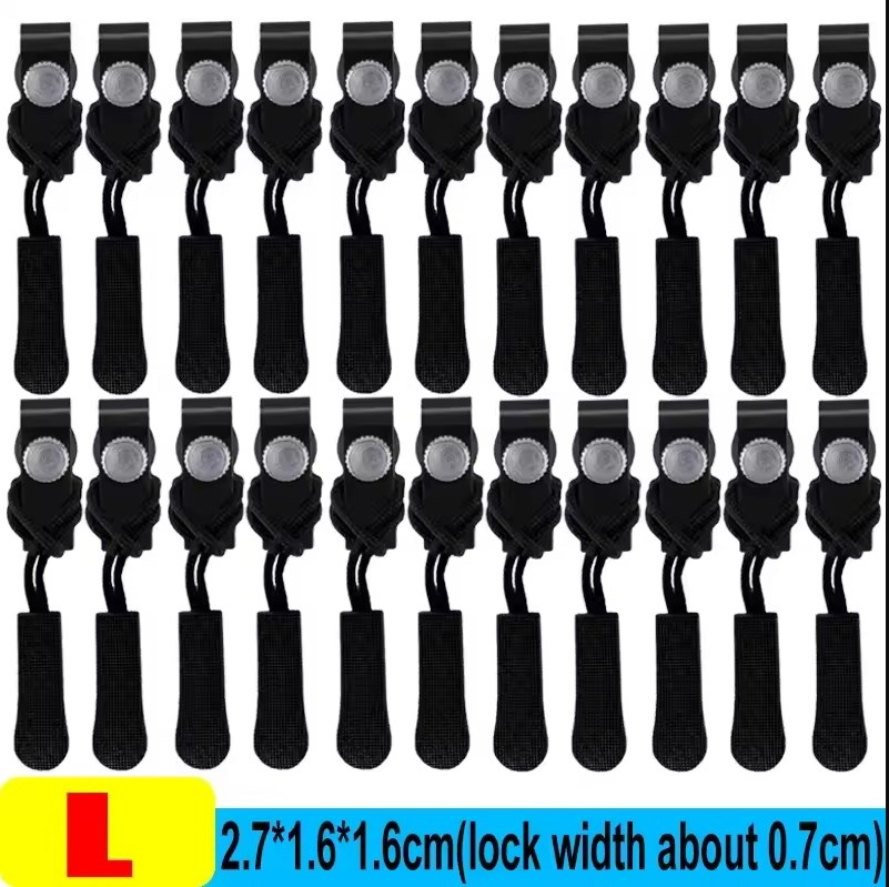 🔥Hot🔥50-1 Pcs Zipper Repair Kit Universal Instant Zipper Repair Replacement Zippers Sliding Teeth Rescue Zippers Head 3 Different Sies