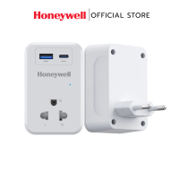 Honeywell ปลั๊กไฟ 1 ช่อง ปลั๊กป้องกันไฟกระชาก มาพร้อมพอร์ตชาร์จไฟ Type C 1 และ USB 1 ช่อง