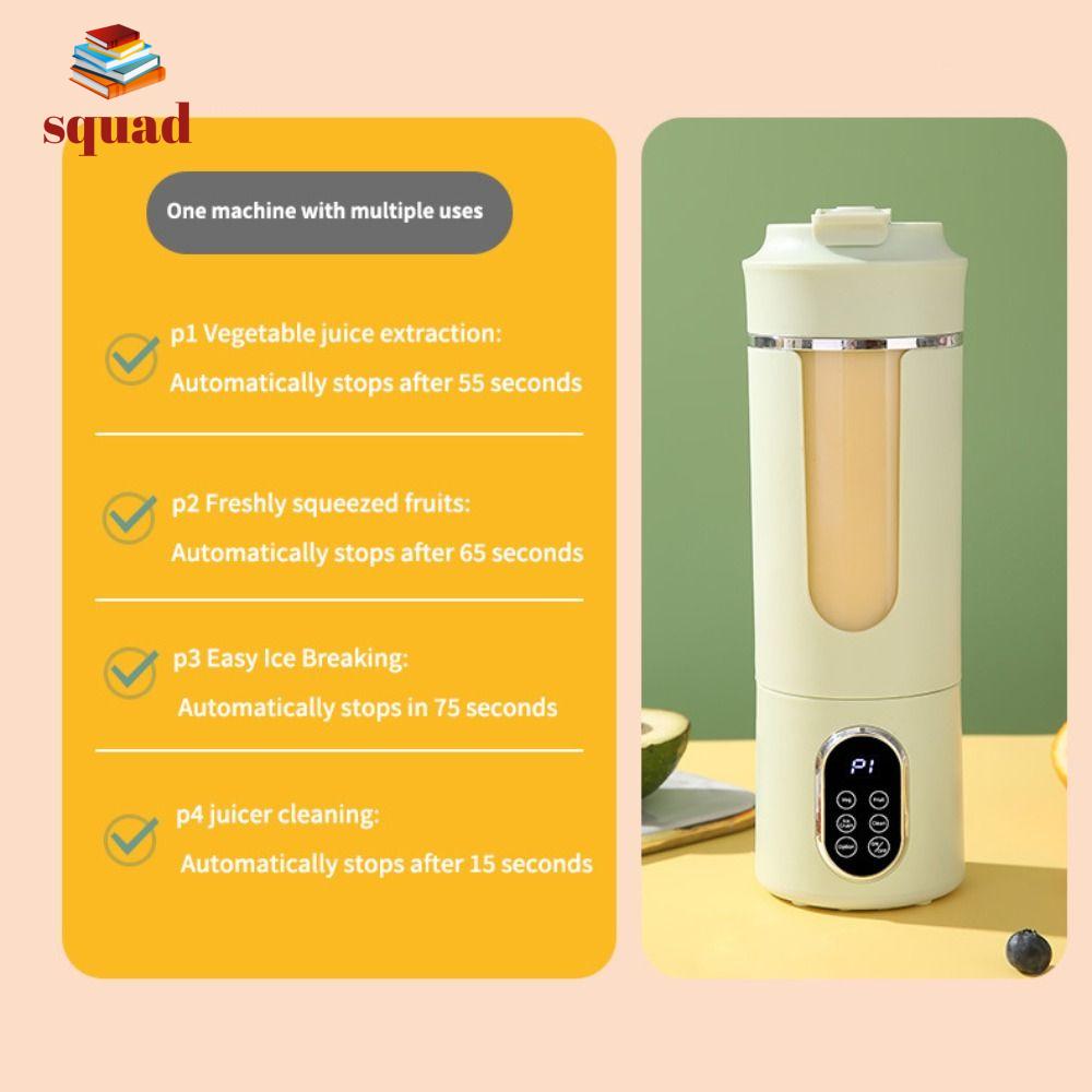 SQUAD 12 lưỡi dao Máy xay sinh tố cầm tay Máy trộn mini Dung tích 530ML Máy xay sinh tố mini Sử dụng trong gia đình Cầm tay Máy ép trái cây Du lịch