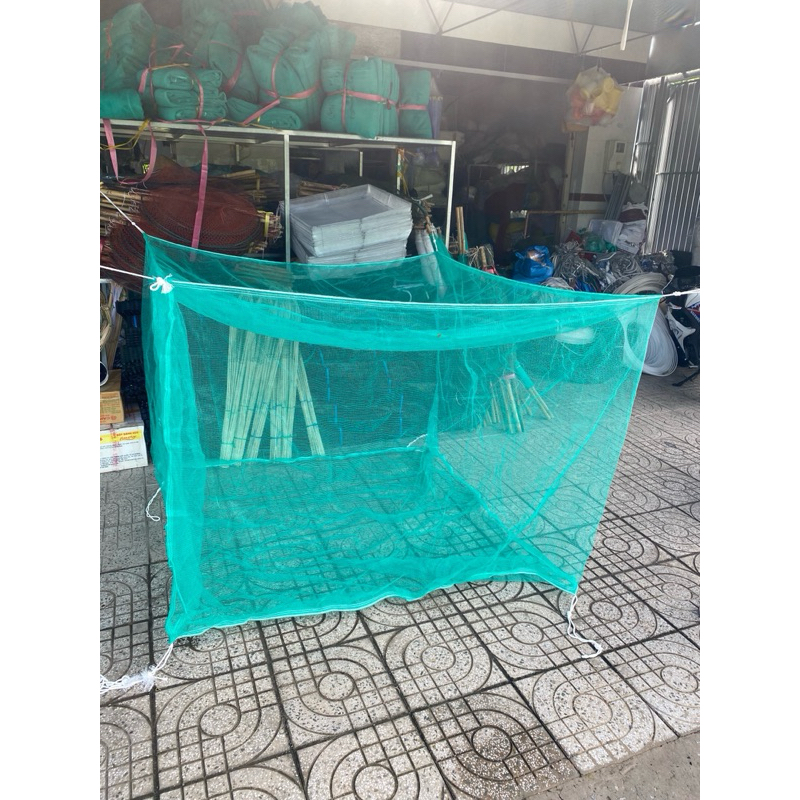 mùng nuôi cá cao 1m5x2mx3m có nắp