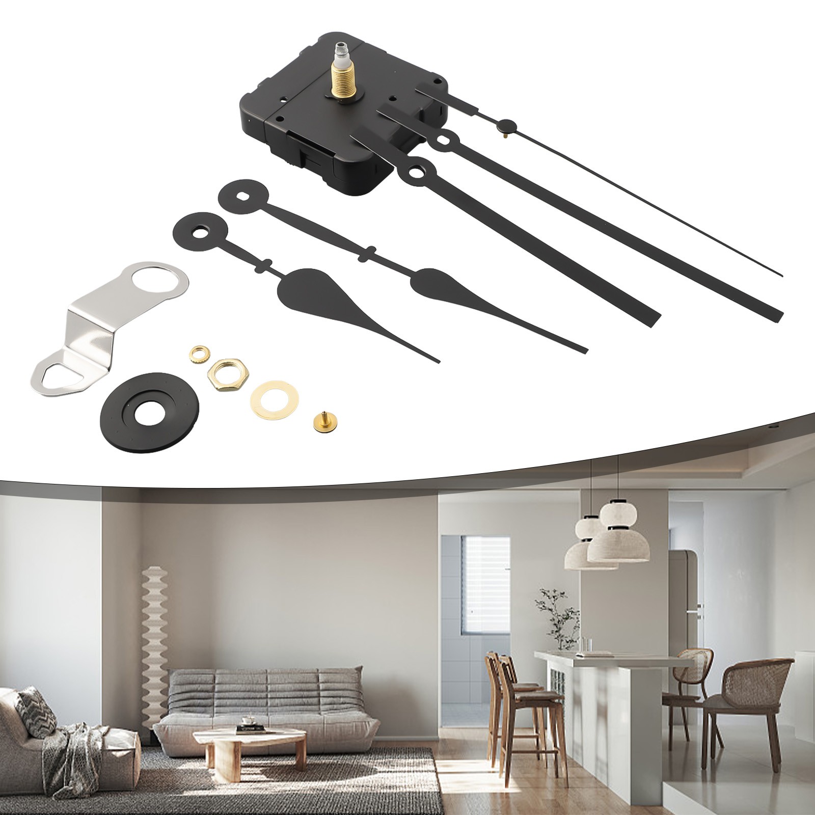 【Bypl】 Đồng hồ Cơ học 12pcs thiết lập với trục chính dài tay phù hợp với đồng hồ khác nhau trong kho