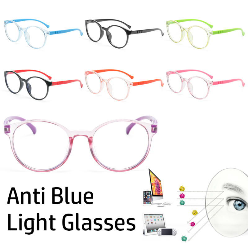 Giá bán LANZEONT Children Soft Frame PC Transparent Kids Eyewear Clear Lens Computer Glasses Blue Light Blocking Glasse