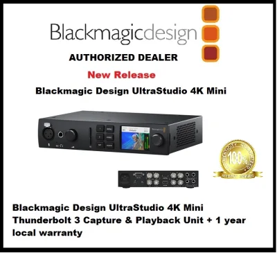 Blackmagic Design UltraStudio 4K Mini Thunderbolt 3 Capture & Playback Unit + 1 year local warranty