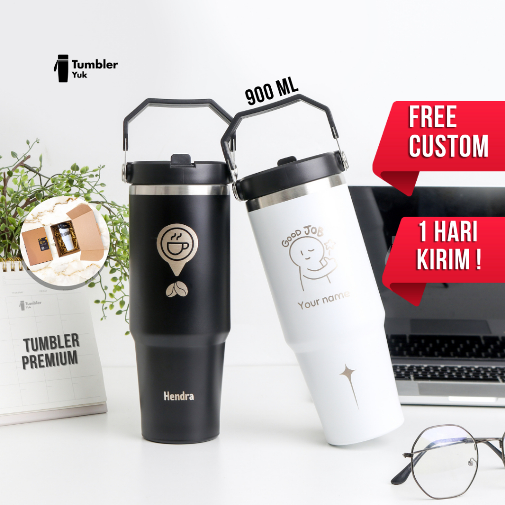 BPA free insulated large 890ml stainless drink tumbler Custom Heat & cold resistant coffee thermos