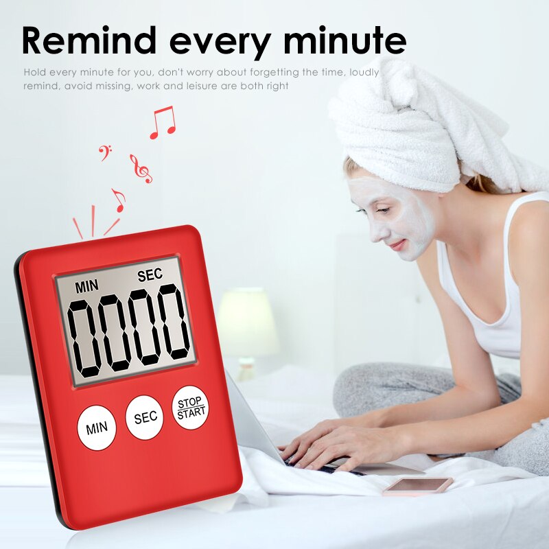{:“》: Màn hình kỹ thuật số LCD nấu ăn báo thức đếm ngược vuông temporizador Bộ đếm thời gian nhà bếp cơ khí dụng cụ nhà bếp và tiện ích màn hình lớn