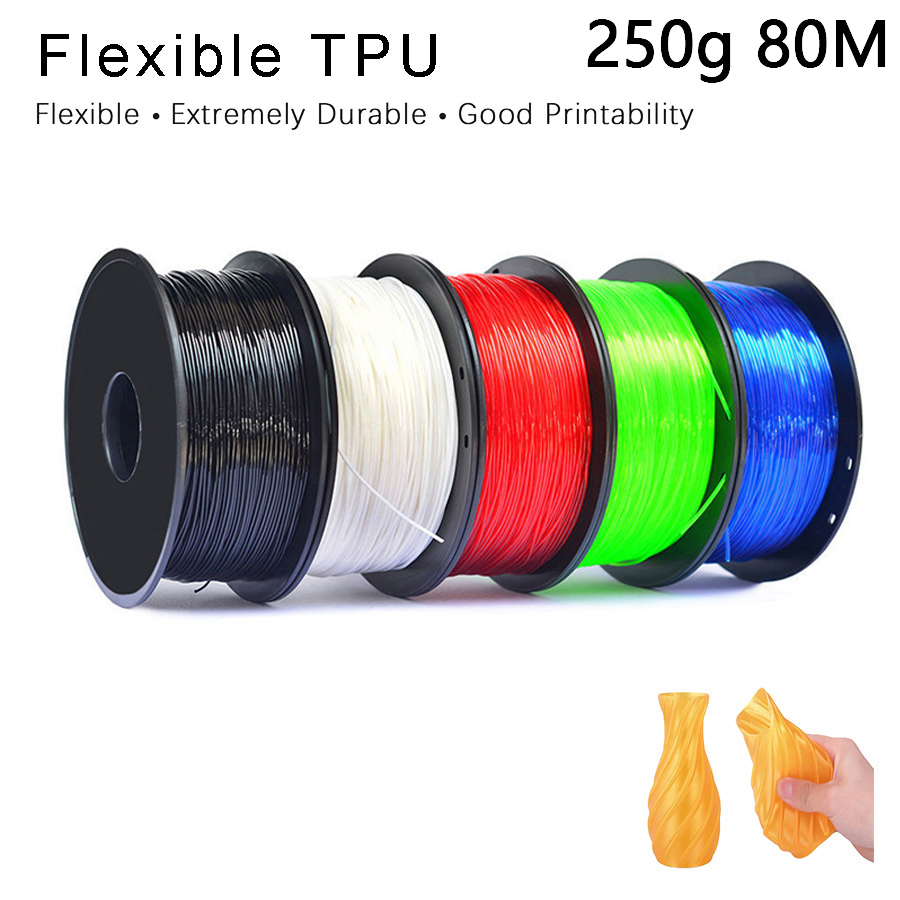 ZHINENG TPU 3D Printer Flexible Filament 250g, 1.75mm