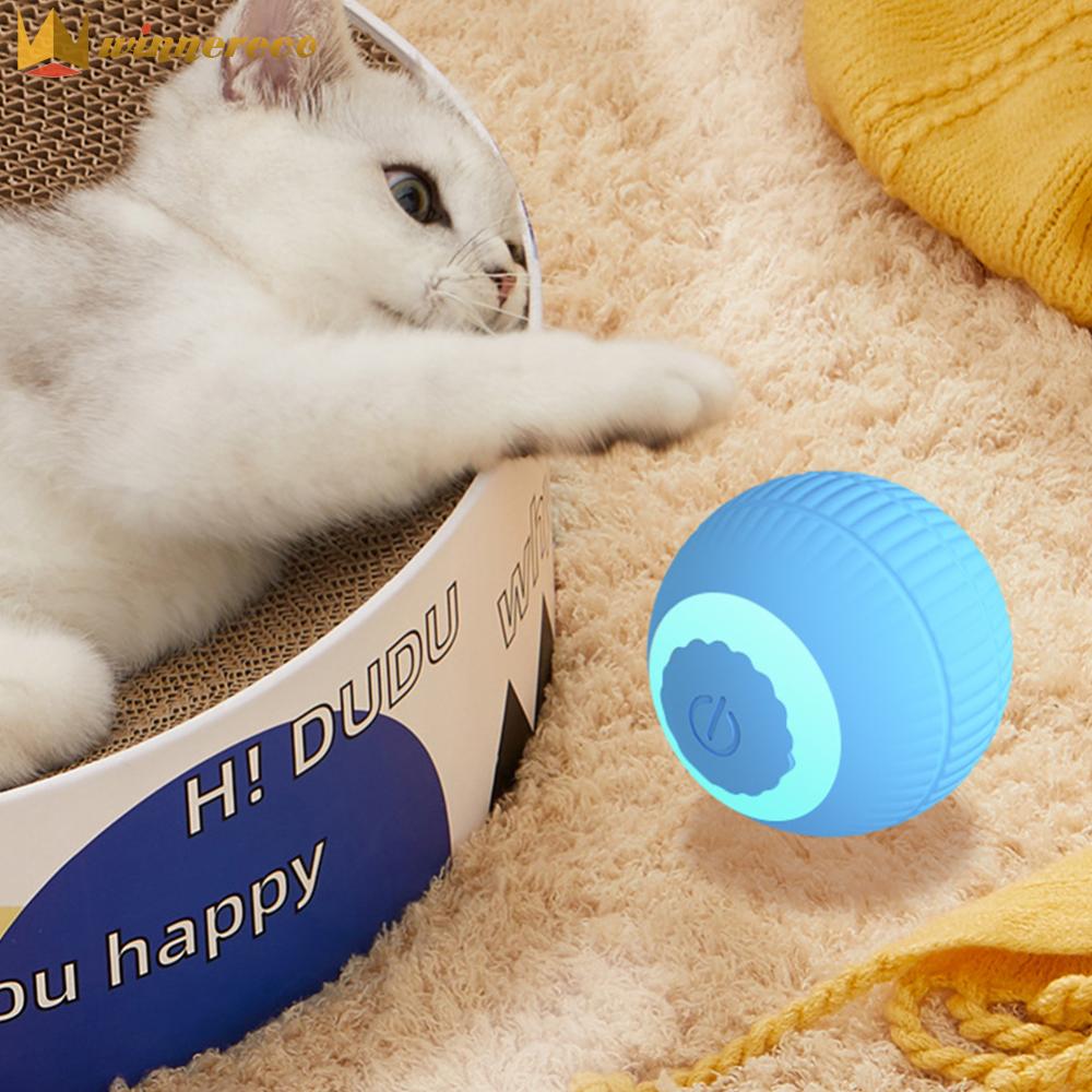 Electric Cat Ball Toys USB Rechargeable Automatic Ball Toys ABS Smart