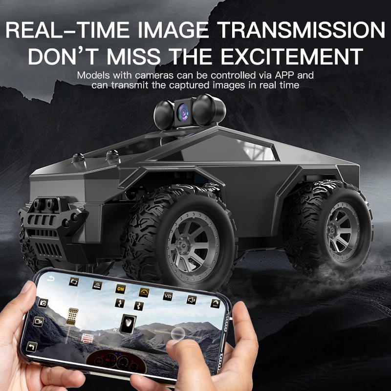 1:28 RC Car with HD Camera FPV WIFI Remote Control Stunt Car with Led Lights APP Control Racing Car Toy for Kids