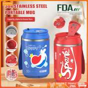 Coca-Cola Stainless Steel Insulated Coffee Cup with Handle