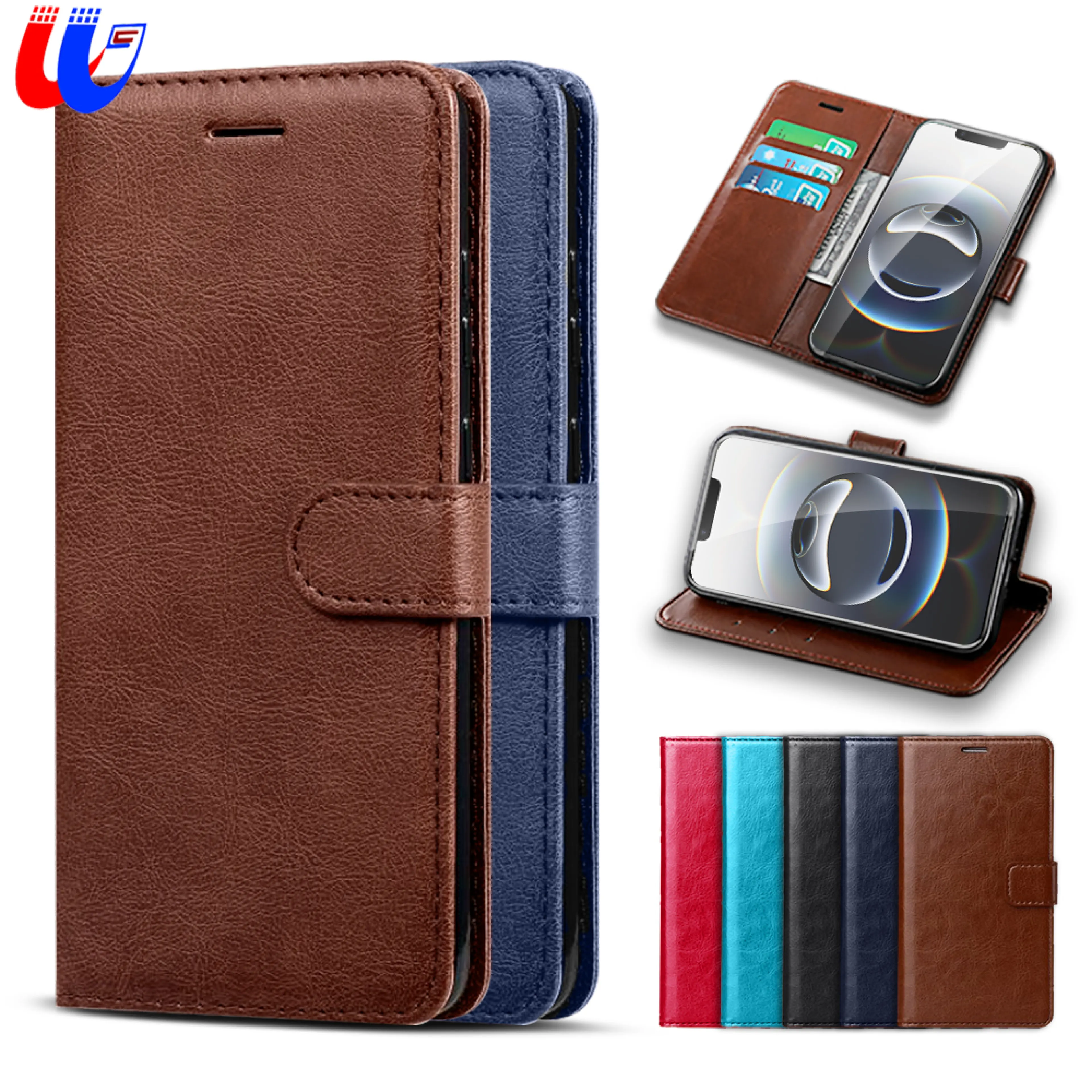 For iPhone 16e Flip Cover Leather Phone Case Book Stand Protection Shell Fundas For i Phone 16e 16 e e16 iPhone16e 6.1inch 2025 Coque Shell