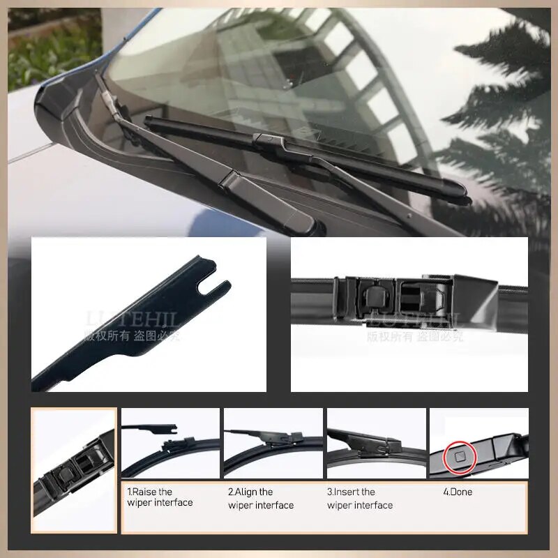 【Limited Quantity】 Wiper Front Wiper Blades For Mazda Cx-9 Cx9 Mk2 2016 2017 2018 2019 2020 Windshield Windscreen Front Window 24 18