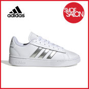 Adidas Grand Court Women's Shoes - White/Silver Metallic (ID7088)