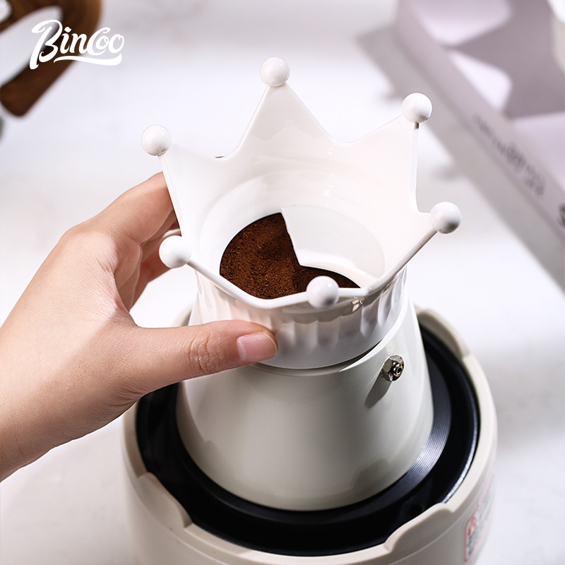 Bincoo Coffee Mocha Pot Facter Crown Fill Mocha Pot Pressure Follow ราคา 127 บาท*ส่งฟรี