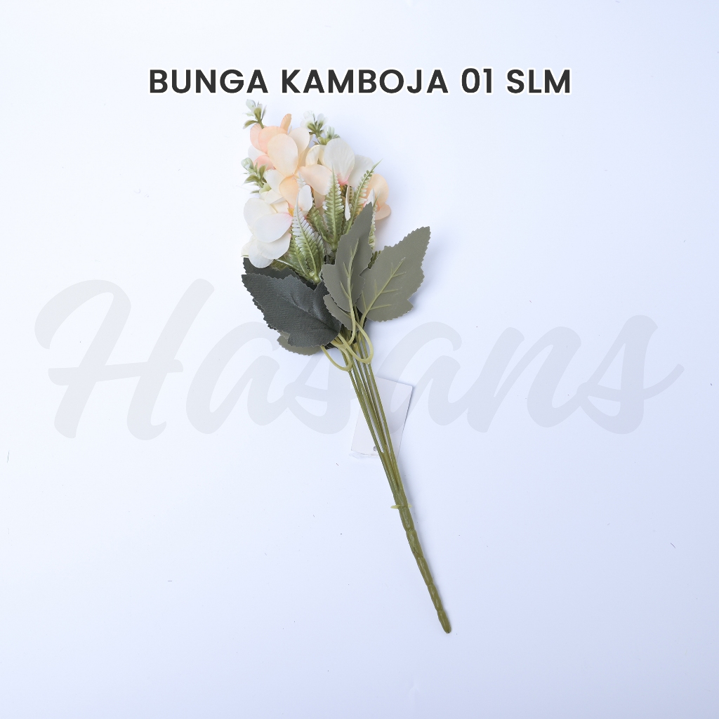 Bunga Kamboja Latex / Bunga Kamboja Artificial / Bunga Kamboja Palsu Plastik / Bunga Kamboja 01