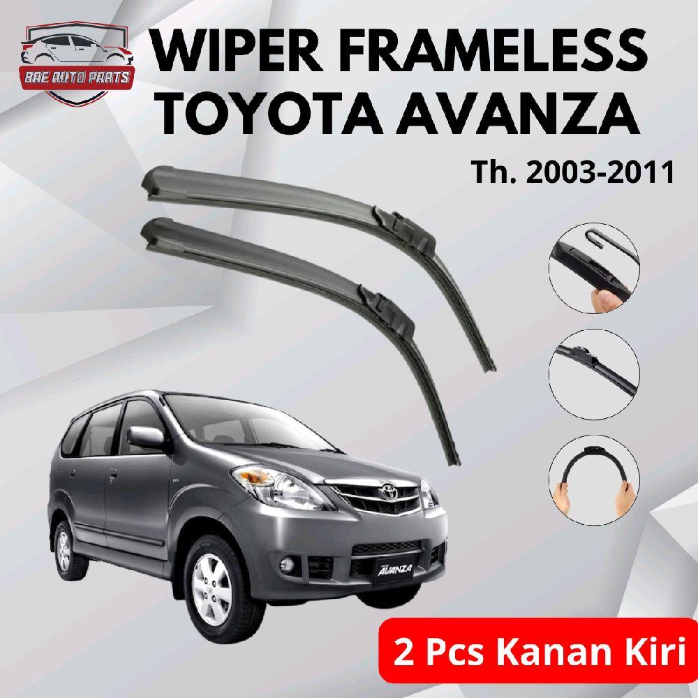 Frameless Front Wiper for Toyota Avanza Cars 2003-2011, Pair Right and Left Harga 55,000 rupiah*Gratis Ongkir