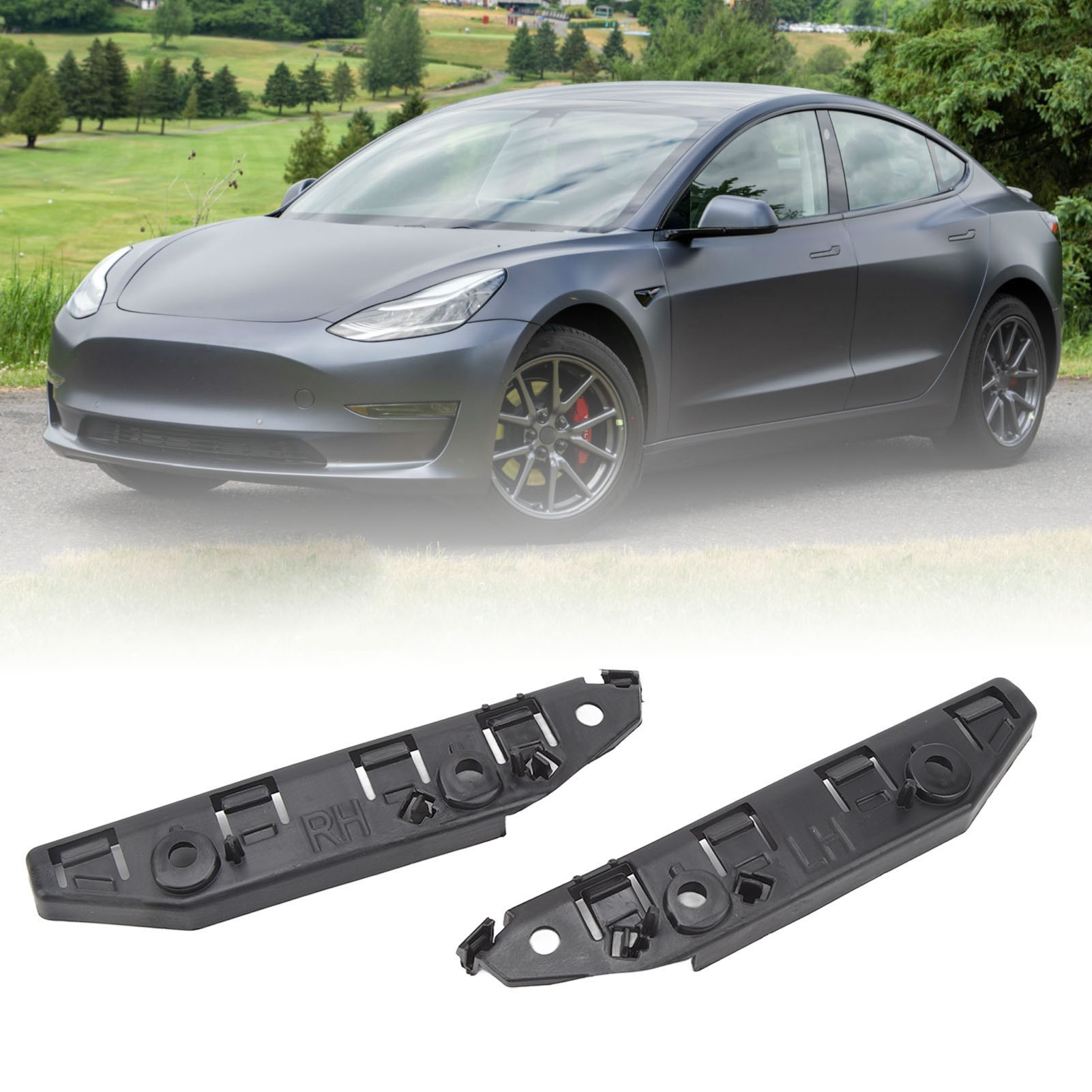 Thanh cản trước Giá đỡ điện thoại, máy tính bảng 1084181 trái và phải 2pcs Bumper thay thế cho 2017 đến 2023