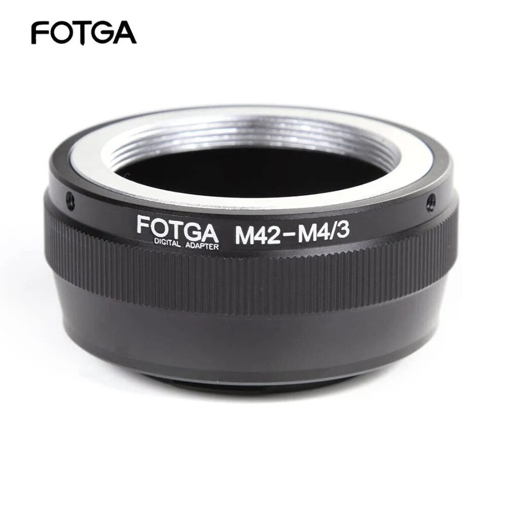 FOTGA Focus Foto Adapter Ring for M42 42mm Screw Mount Lens to Olympus Pen and Panasonic Lumix MFT M4/3 Mount Mirrorless Camera