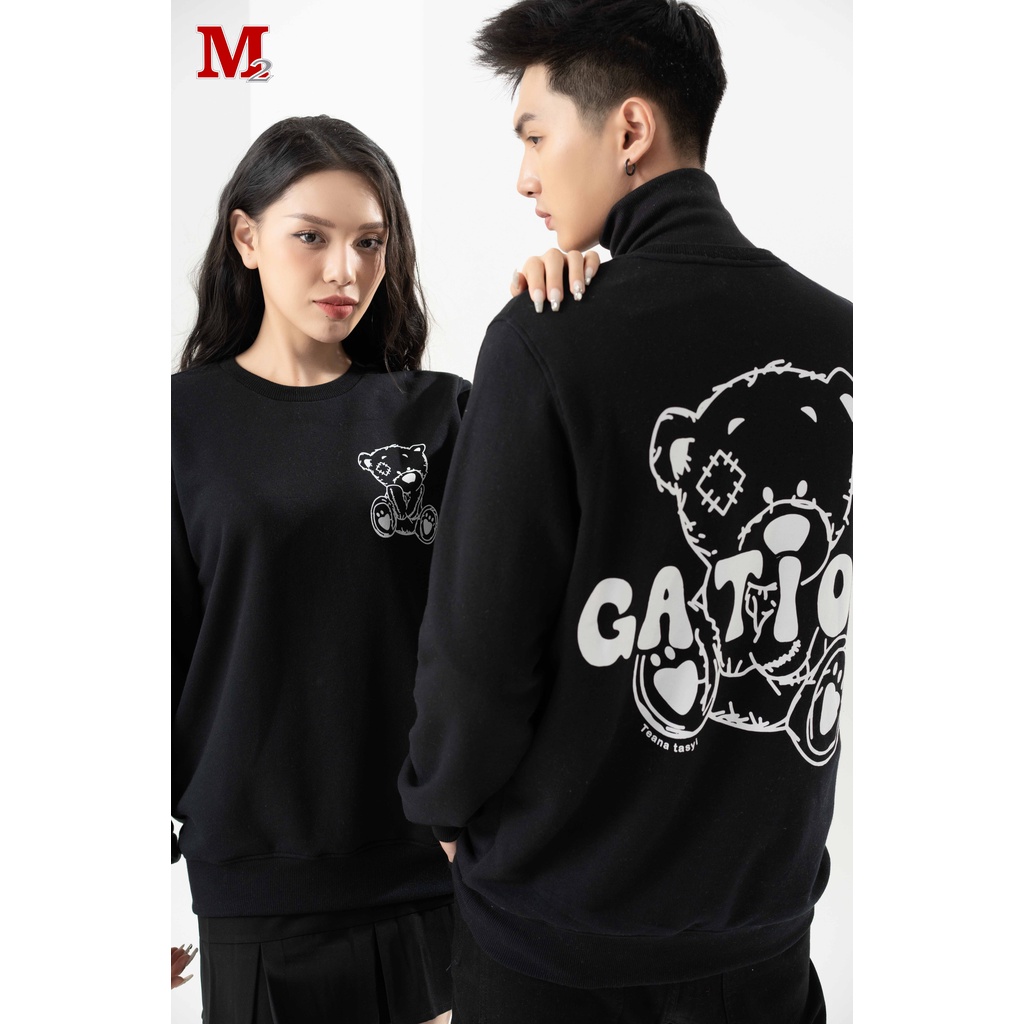 Áo nỉ Unisex Gation dài tay DFM K0030672 THỜI TRANG M2