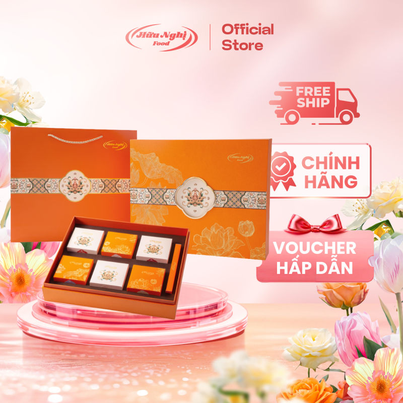 BÁNH TRUNG THU HỮU NGHỊ THANH NGUYỆT ĐẠI PHÁT (6 Bánh nướng 80g)
