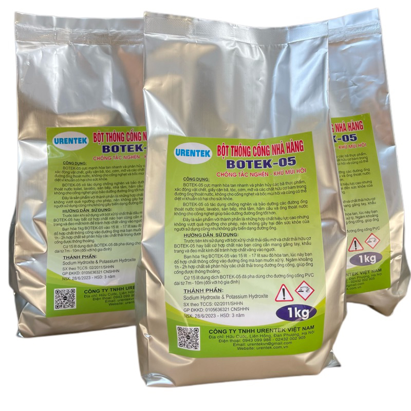 Combo 3 gói bột thông cống Botek 05 - bột thông cống nhà hàng