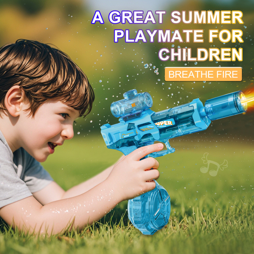 Ice Chuột điện nước g-un-children's tốc độ cao Tự động điền nước pháo, dung tích lớn, siêu tầm xa, giật hành động Bắn Súng nước đồ chơi, hồ bơi/sân sau trận chiến