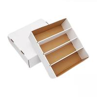 ONETOONE Portable Trading Card Storage Box White Large Capacity Baseball Card Box High Quality Sturdy Sports Card Box For PSA/CGC/BCW/MTG Etc