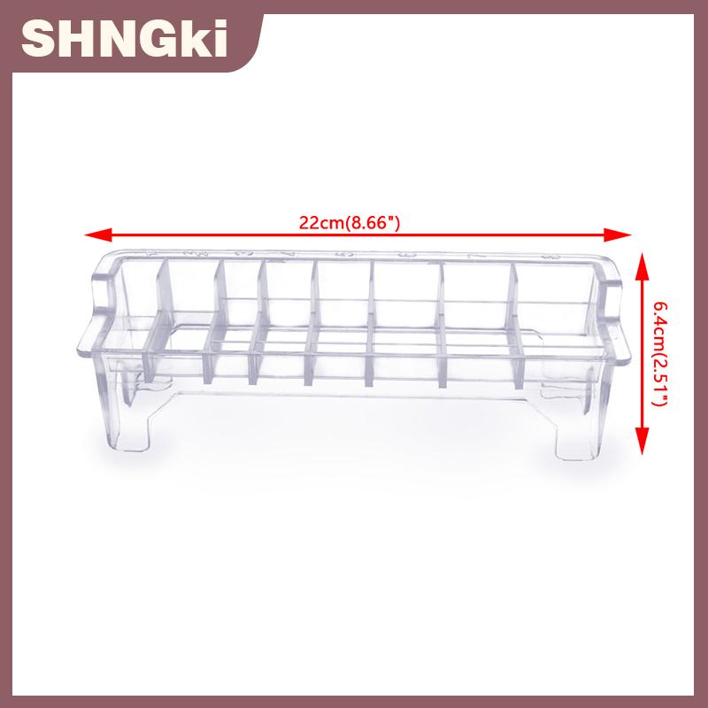 SHNGki Phổ Hình Chữ Nhật Nhựa Hướng Dẫn Lược Lưu Trữ Hộp Thợ Cắt Tóc Thợ Làm Tóc Điện Tóc Clipper Giới Hạn Lược Tổ Chức Container Hộp