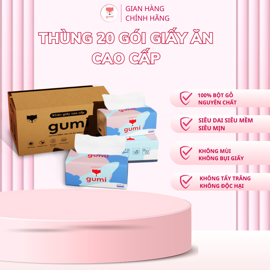 THÙNG 20 GÓI 5 LỚP GUMI HÀNG VIỆT NAM SẢN XUẤT