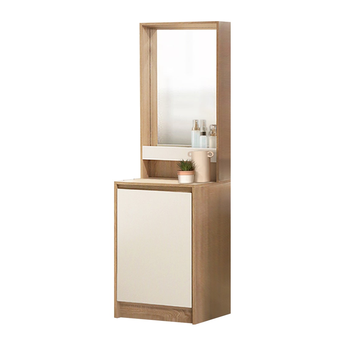 Looms โต๊ะเครื่องแป้ง รุ่น Kyoto สีไม้อ่อน (50X40X170 ซม.) ราคา 3,145 บาท*ส่งฟรี