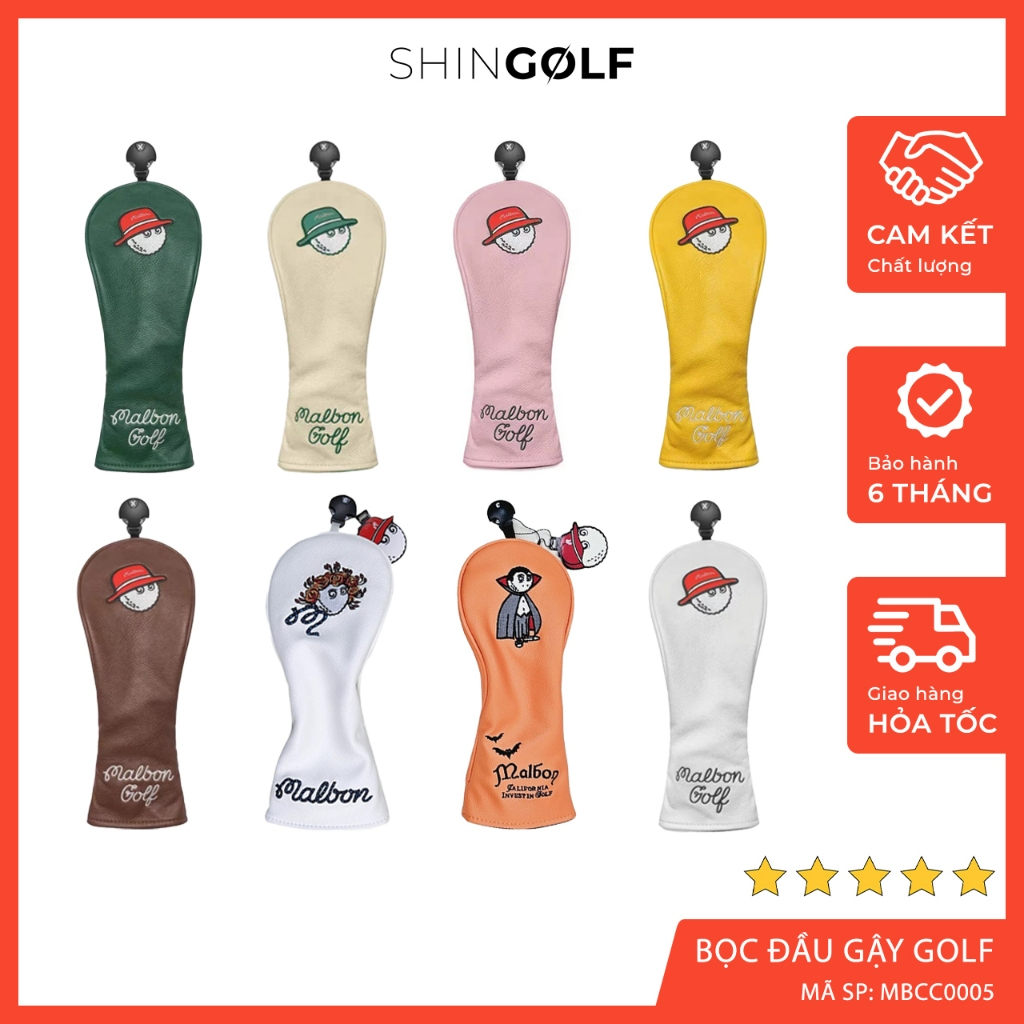 Đầu bọc gậy Golf Rescue Malbon có nam châm siêu nhẹ chống nước chất lượng cao