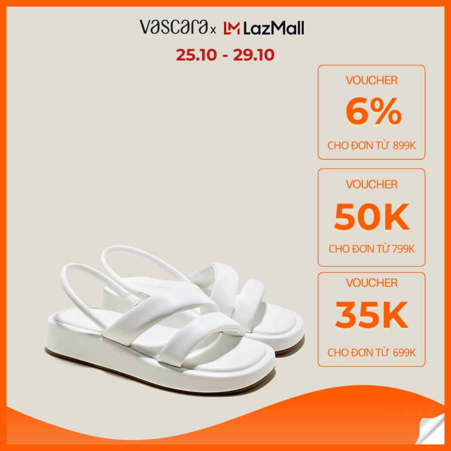  Vascara Giày Sandal Đế Chunky Nhấn Quai Phồng - SDK 0337
