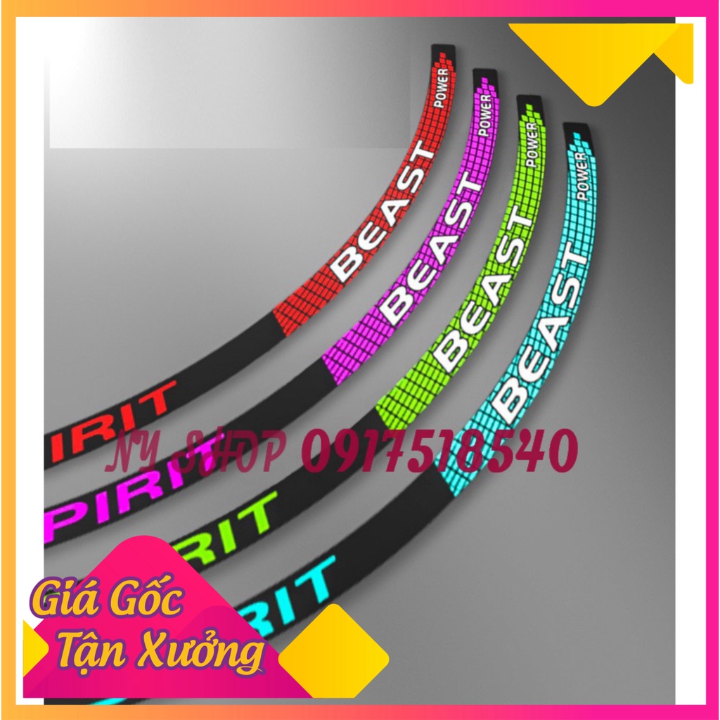 🏅 TEM DÁN VÀNH PHẢN QUANG SPIRIT BEAST CHÍNH HÃNG MẪU L6 2020 🏅 (Ảnh Sp thật)