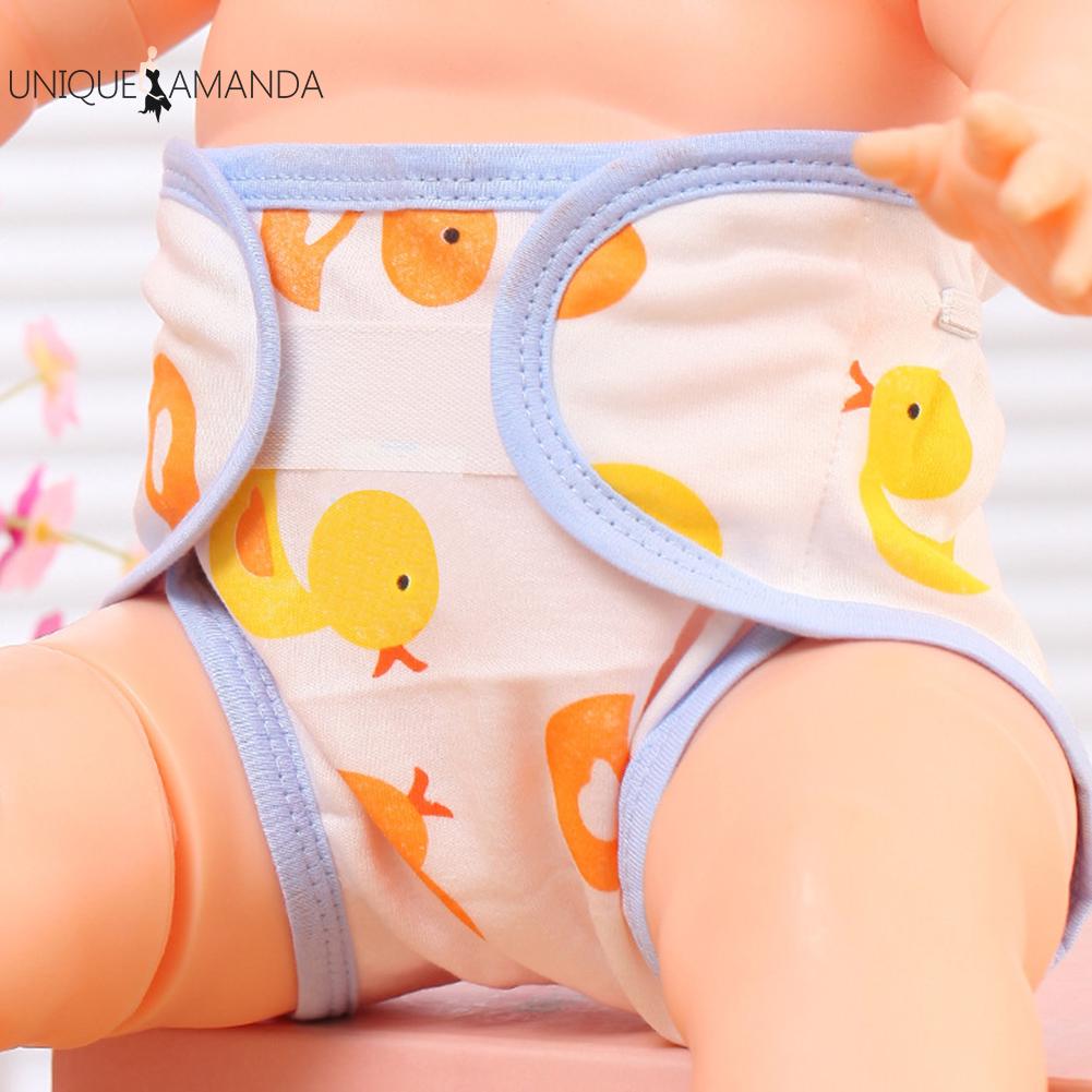Reusable Diaper Pants Breathable Cotton Infant Shorts Underwear Adjustable