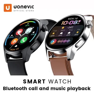 Uonevic GT3 Music Smart Watch 2021 Full Touch Screen Bluetooth Call Sports Health Watch Watch For Huawei Xiaomi ios