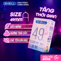 Bao cao su Shell Close Fit - Size 49mm siêu mỏng kéo dài thời gian - Hộp 10 cái | SHELL CHÍNH HÃNG