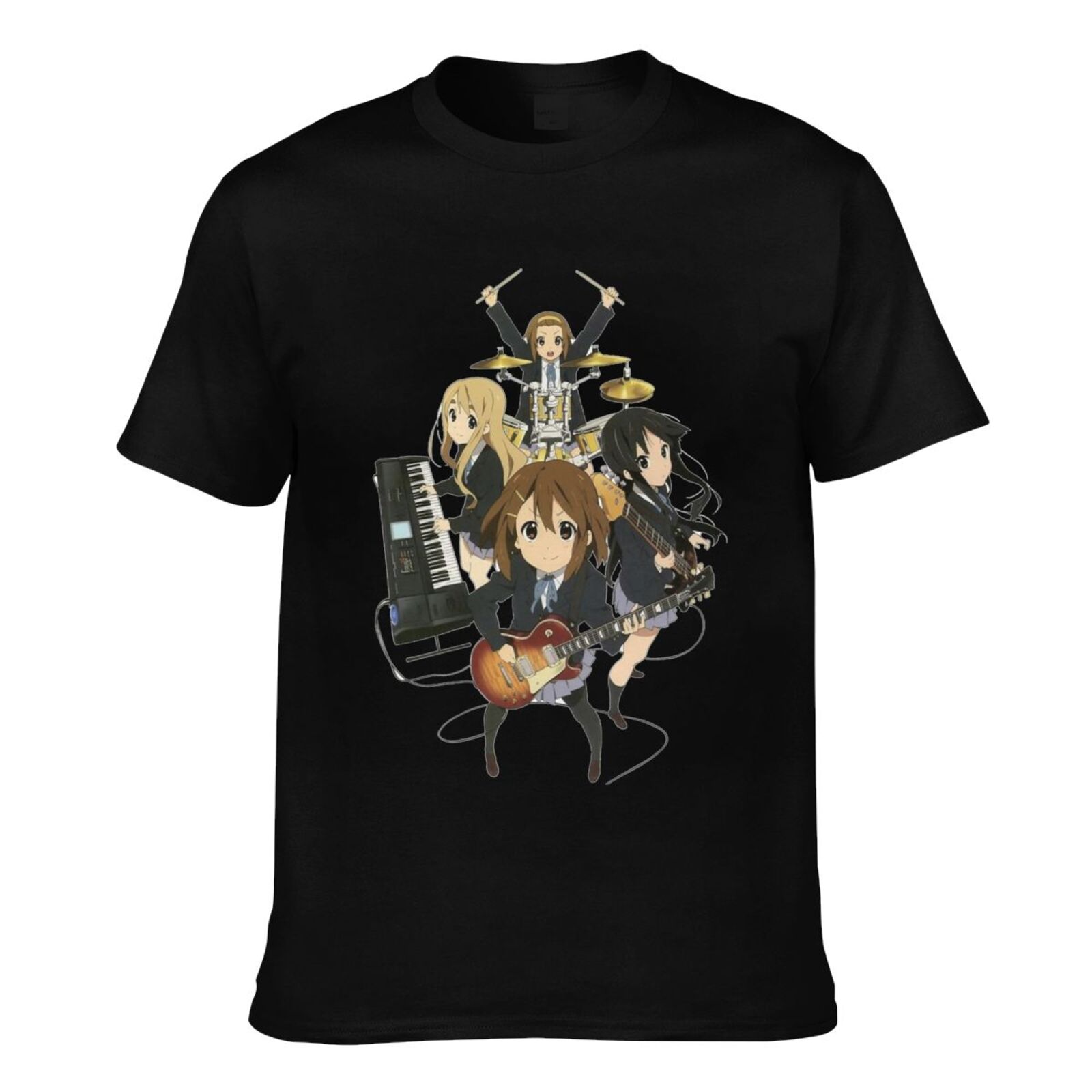 New Arrival 100% Cotton Fashion Tee K On Anime Sport Men's Short Sleeve T-shirt