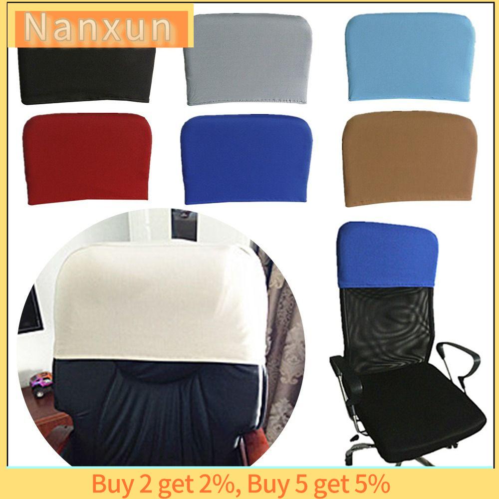 NWSJ Màu trơn Bọc tựa lưng ghế văn phòng co giãn Thoải mái Chống bụi Bảo vệ lưng ghế Phụ kiện bọc ghế tựa lưng Độ đàn hồi cao Tay áo lưng ghế