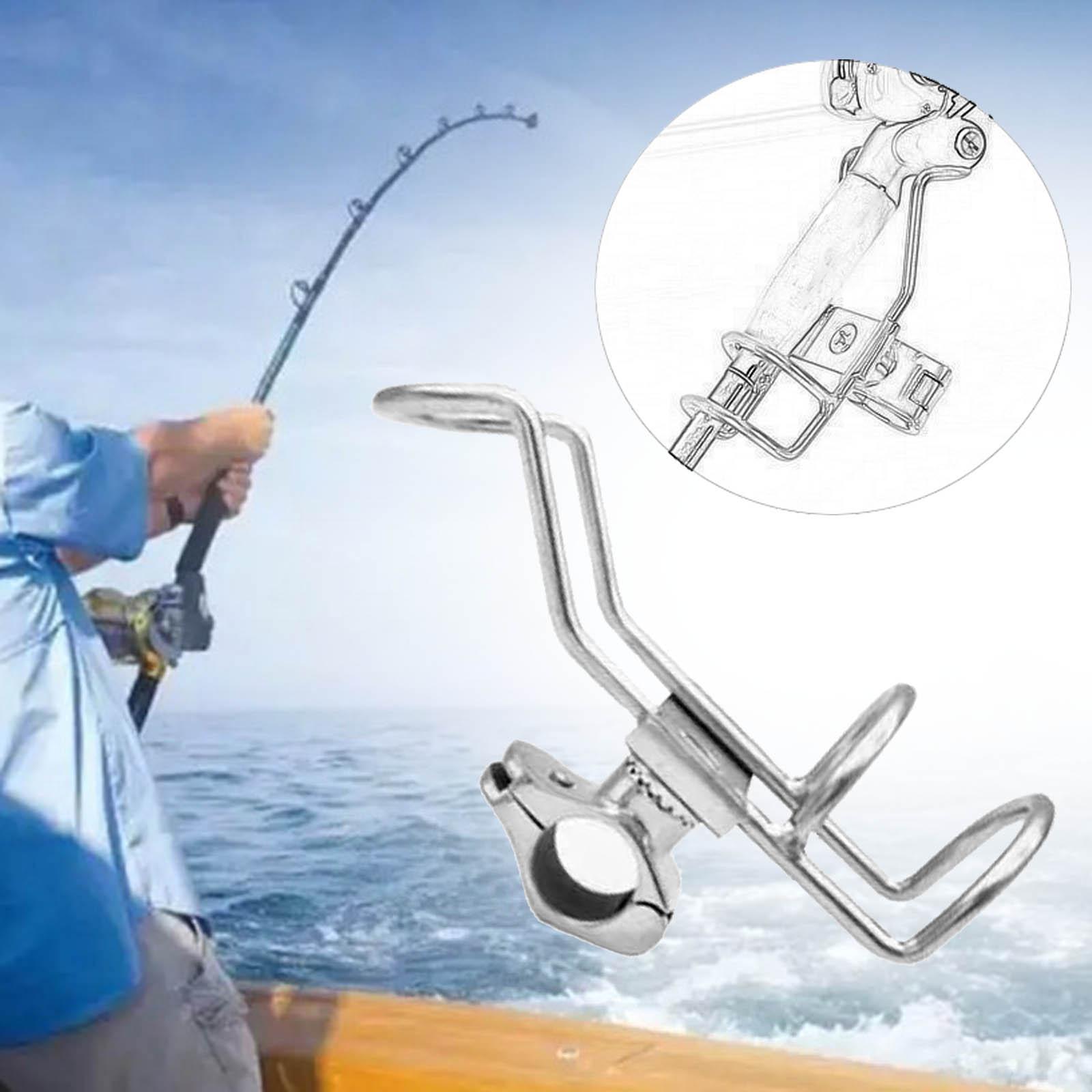 Fishing Rod Holders Pole Bracket Clamp on Rod Holder Support Fishing Pole Rack for Sailboats Dinghy Marine Boats Accessory