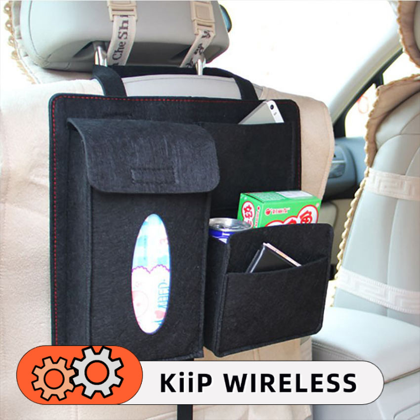 Tas Kursi Mobil Belakang Gantung Jok Felt Car Seat Organizer Tempat Penyimpanan Tissue Minuman Snack Harga 49,000 rupiah*Gratis Ongkir