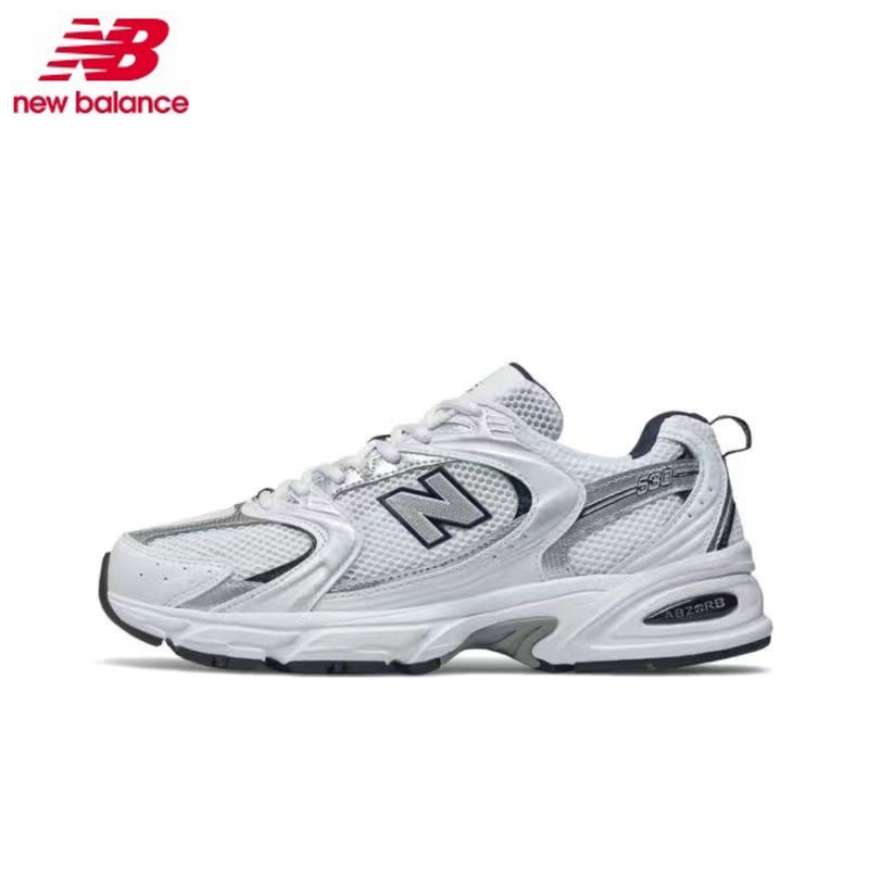 New Balance nb530sg bạc retro Giày torre nam và nữ Chiều cao tăng Giày thể thao thoáng khí đơn giản