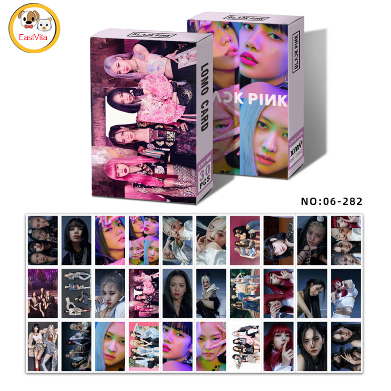 Kpop LISA JISOO JENNIE ROSE BLACKPINK Album LOMO Card Photocard Postcard