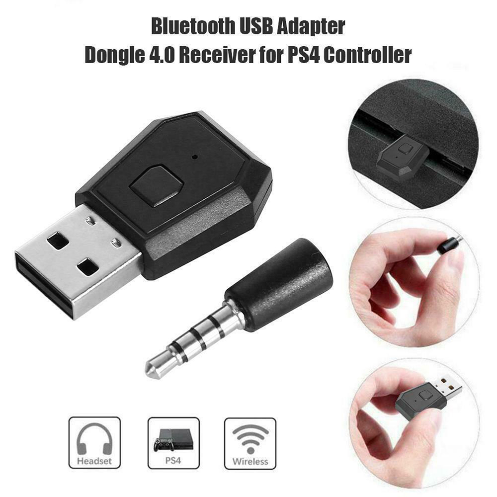 1PC Adapter ABS Headset New 2023 Receiver Black For Bluetooth Headsets Transmiter For PS4 Stable Performance Bluetooth Receiver