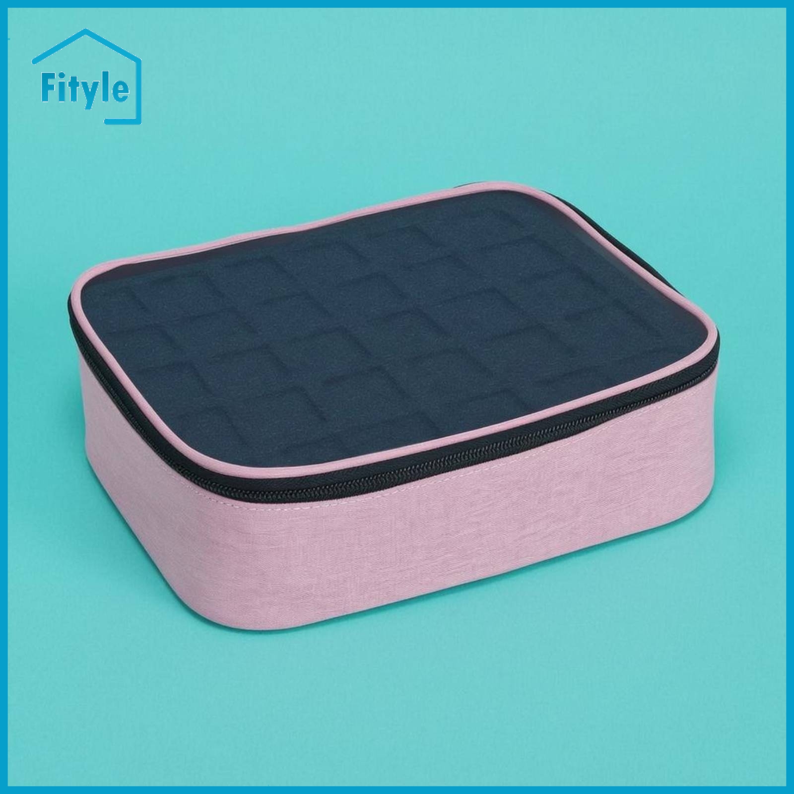 Fityle Individual Compartments Nail Polish Organizer Case Easy to Clean Zippered Nail Polish Case Long-Lasting Water-Resistant ราคา 7,679 บาท*ส่งฟรี